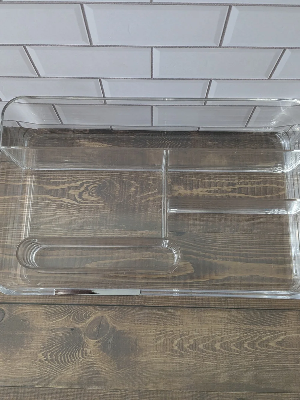 Clear Acrylic Bathroom Organizer Tray Makeup Organizer